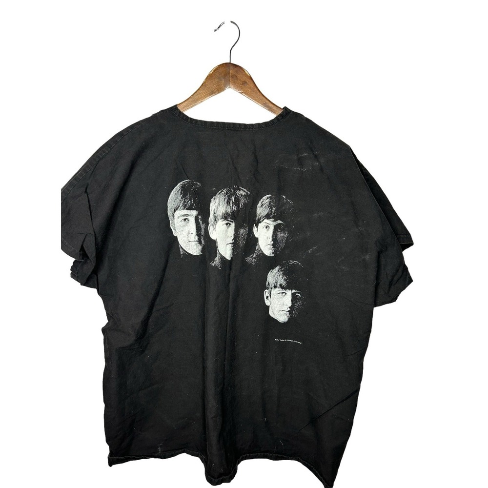 Vintage‎ Beatles 1996 Apple Corps limited black oversized top L